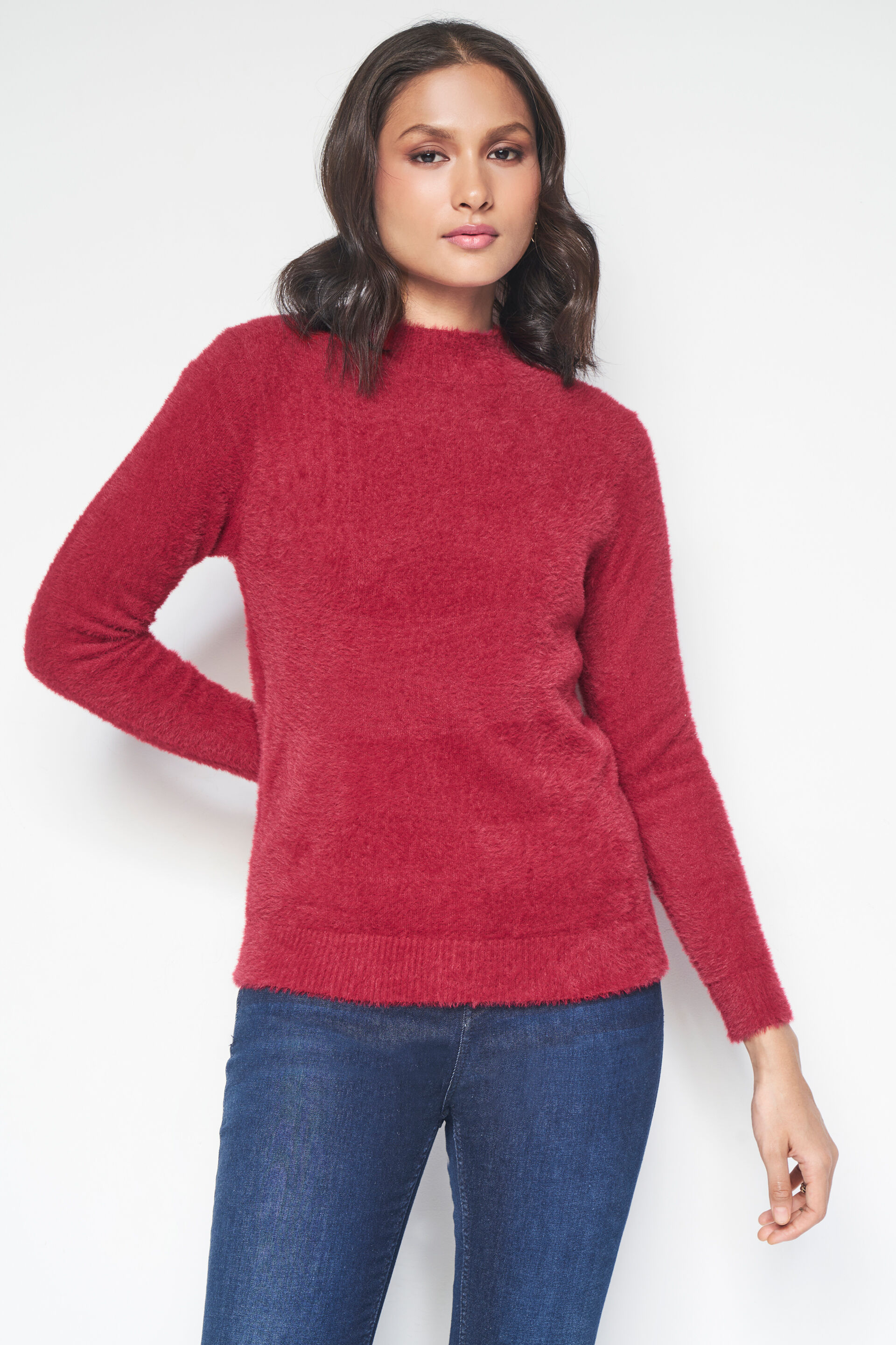 Rebecca Sweater, Red, image 1